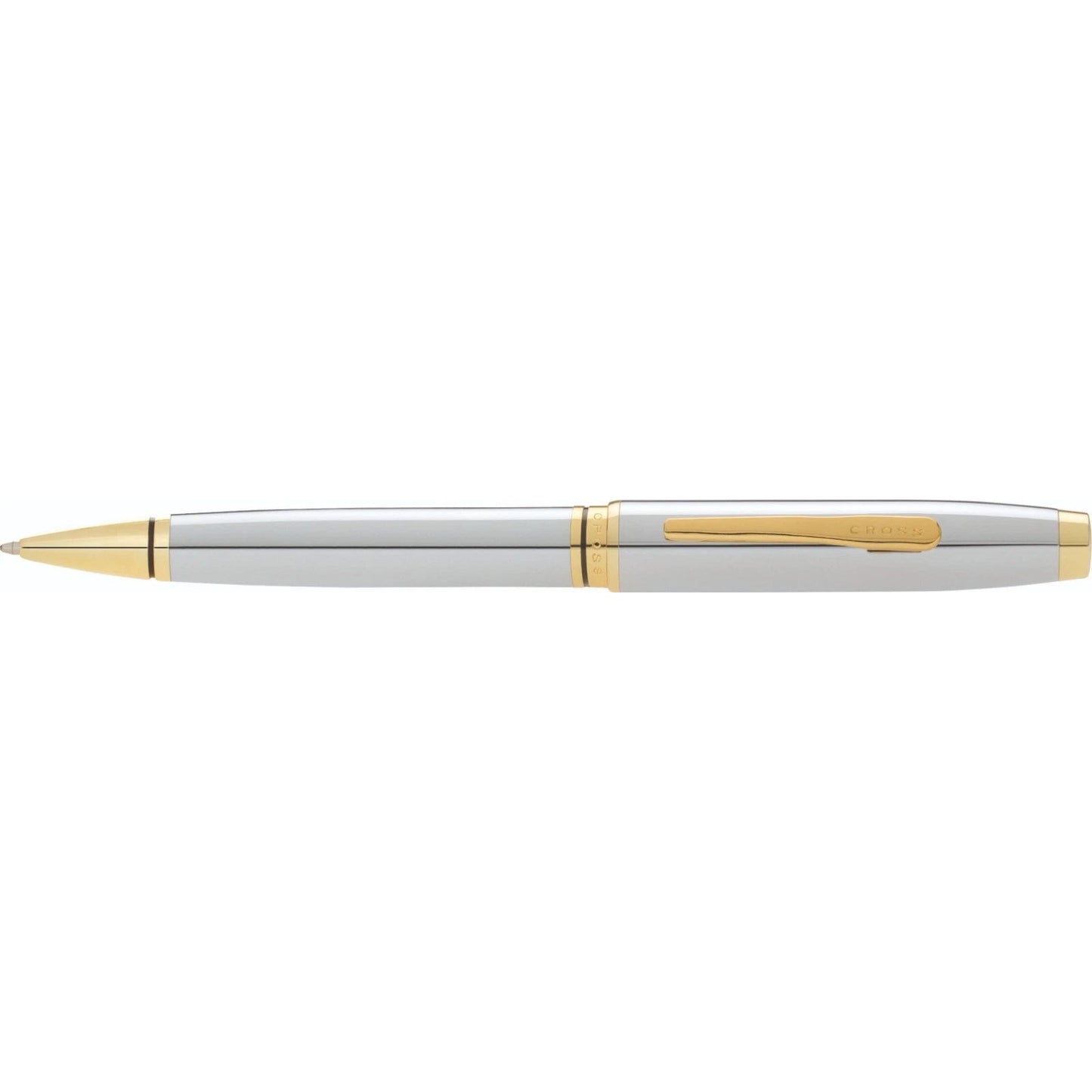 Cross Coventry Ballpoint Pen | Lustrous Chrome & Gold Trim | Classic Two-Tone Luxury Writing Instrument | Gift Pen — view 4…