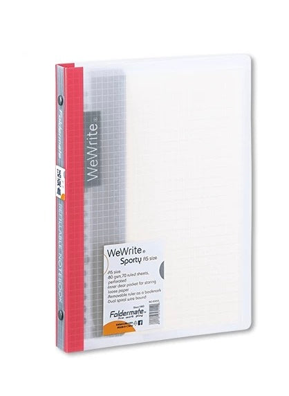 Foldermate WeWrite® Sporty Series A5 Loose-Leaf Notebook – 20 Rings