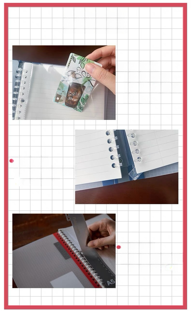 Foldermate WeWrite® Sporty Series A5 Loose-Leaf Notebook – 20 Rings