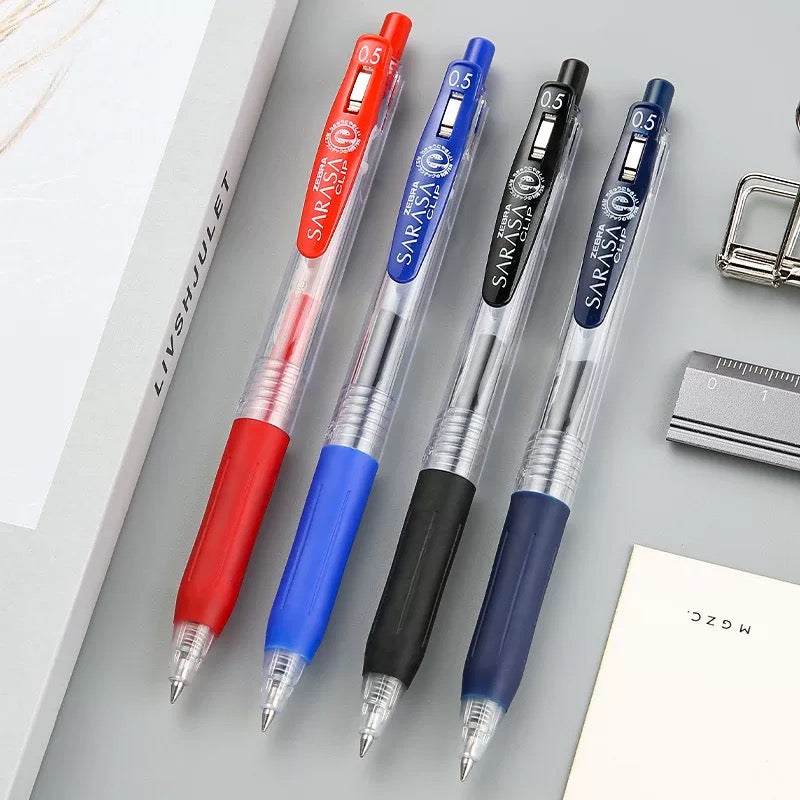 ZEBRA Sarasa Clip Retractable JJ15 Gel Pen - 0.4mm/0.5mm/0.7mm/1.0mm