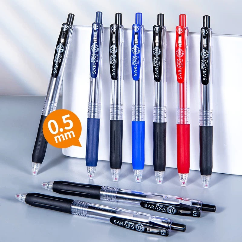 ZEBRA Sarasa Clip Retractable JJ15 Gel Pen - 0.4mm/0.5mm/0.7mm/1.0mm