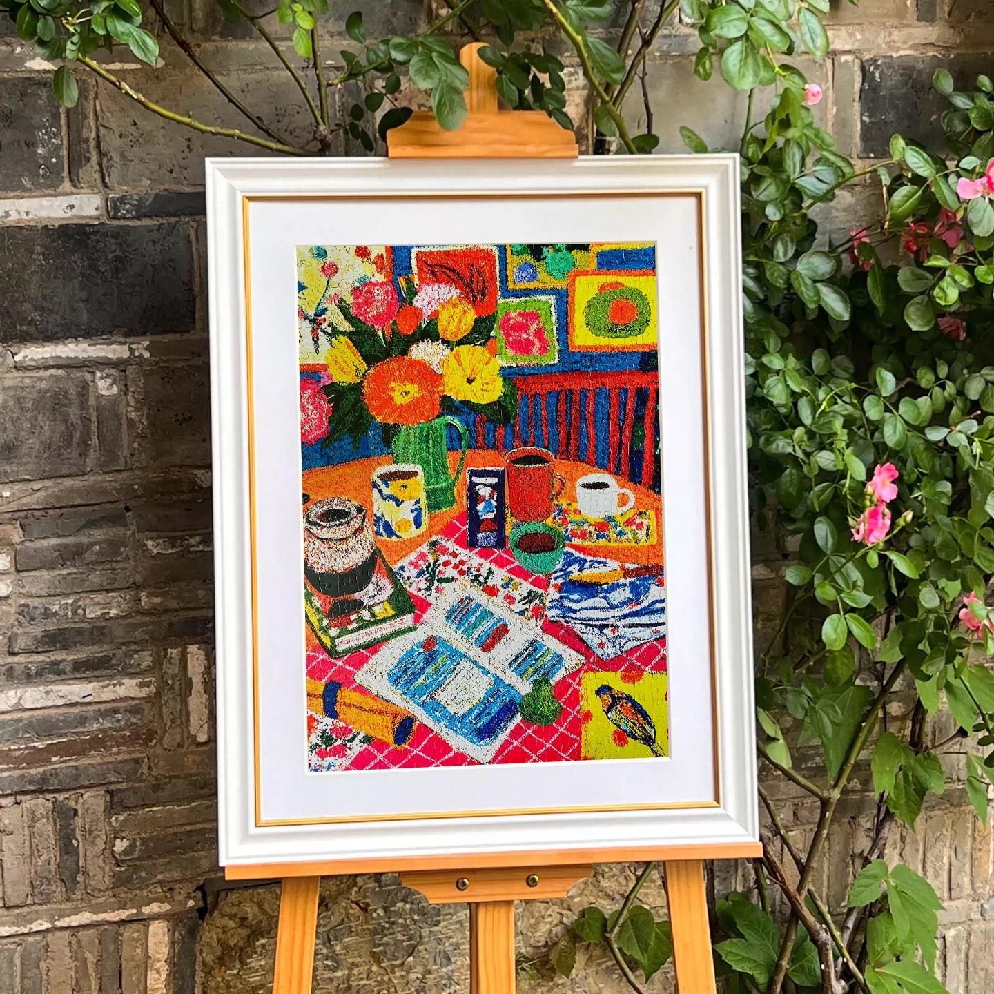 “Simple pleasures” 500 Piece Jigsaw Puzzle for Adults – Cozy Oil Illustration Art | Stress Relief Mindful Activity | Gift for Her & Him