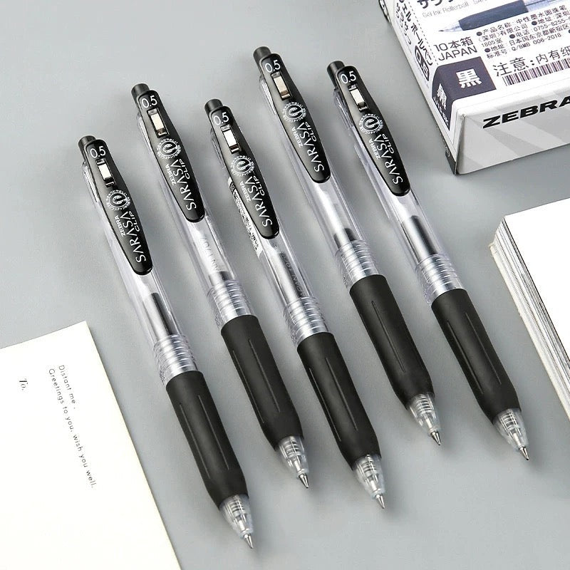Zebra Sarasa Clip Retractable Black JJ15-BK Gel Ink-0.5mm