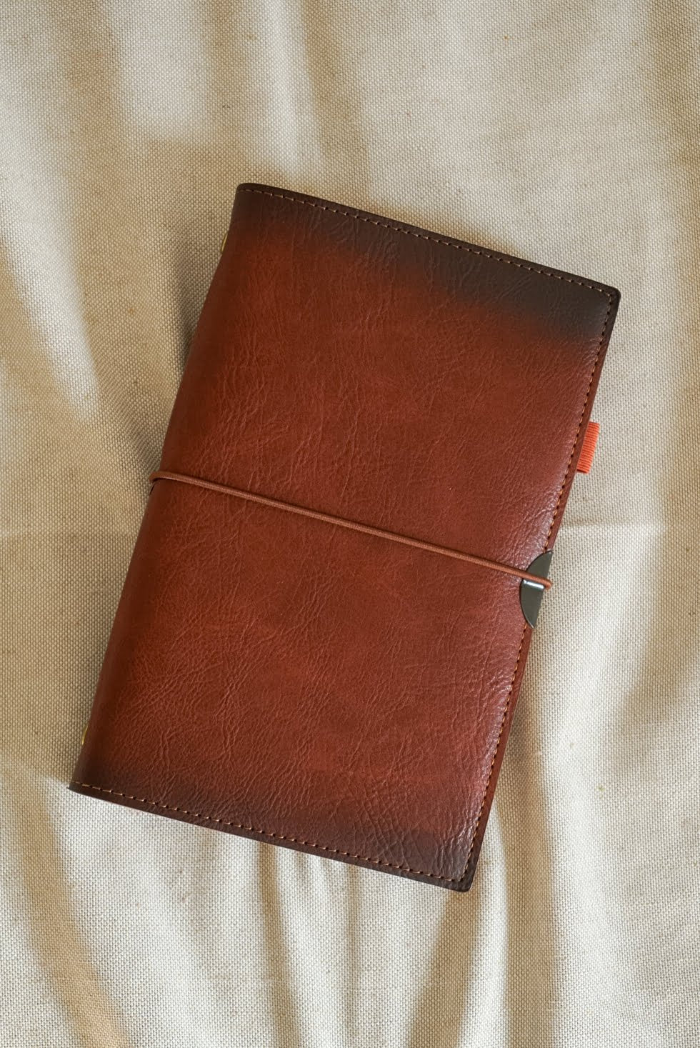 A6 Detachable Soft Cover Binder Notebook - Dark Brown image