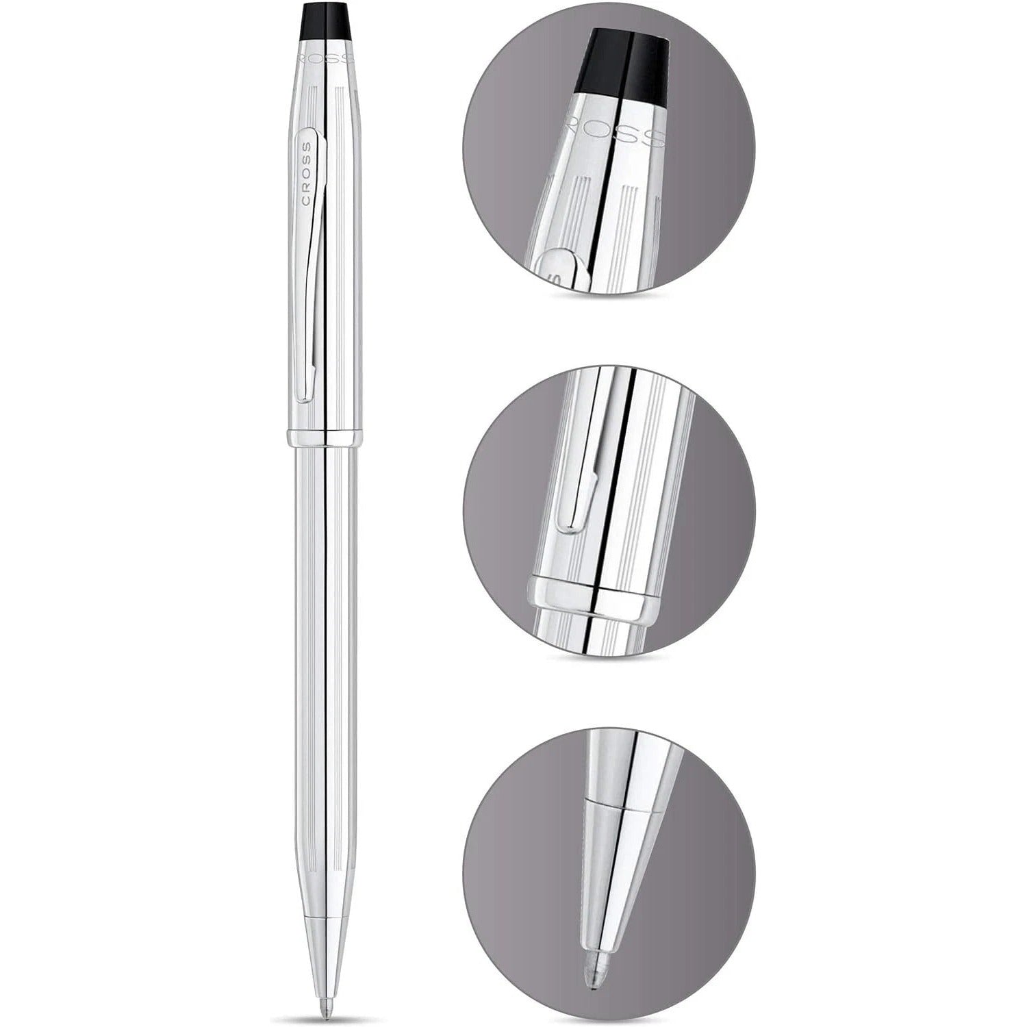 Cross Century II Ballpoint Pen | Lustrous Chrome | Classic Luxury Writing Instrument | Executive Gift — view 5 | luxury…