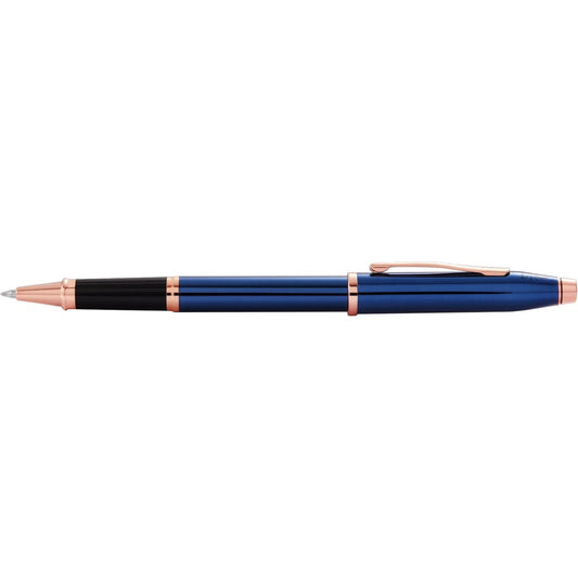 Cross Century II Rollerball Pen | Blue Lacquer & Rose Gold | Luxury Writing Instrument | Elegant Gift — product photo |…
