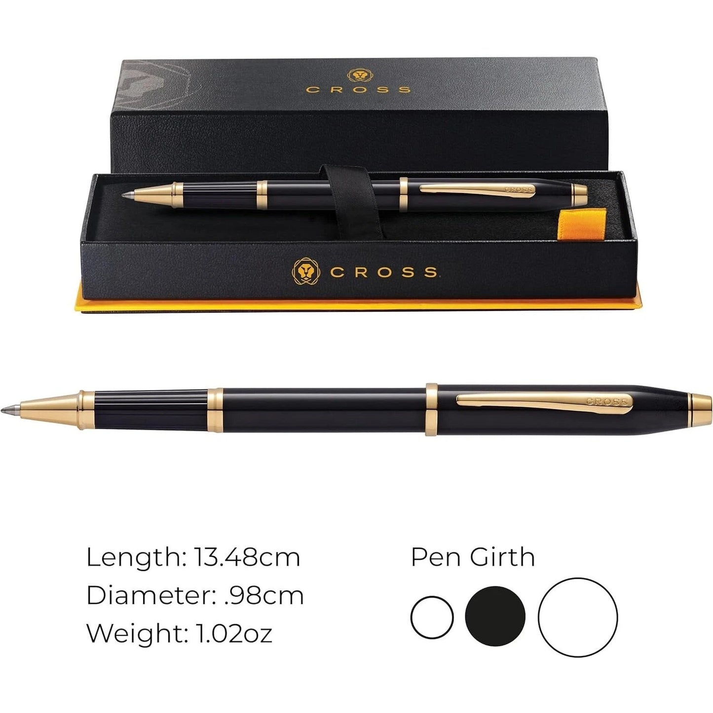Cross Century II Classic Black Rollerball Pen | Timeless Luxury Writing Instrument | Executive & Gift Pen — view 6 | luxury…