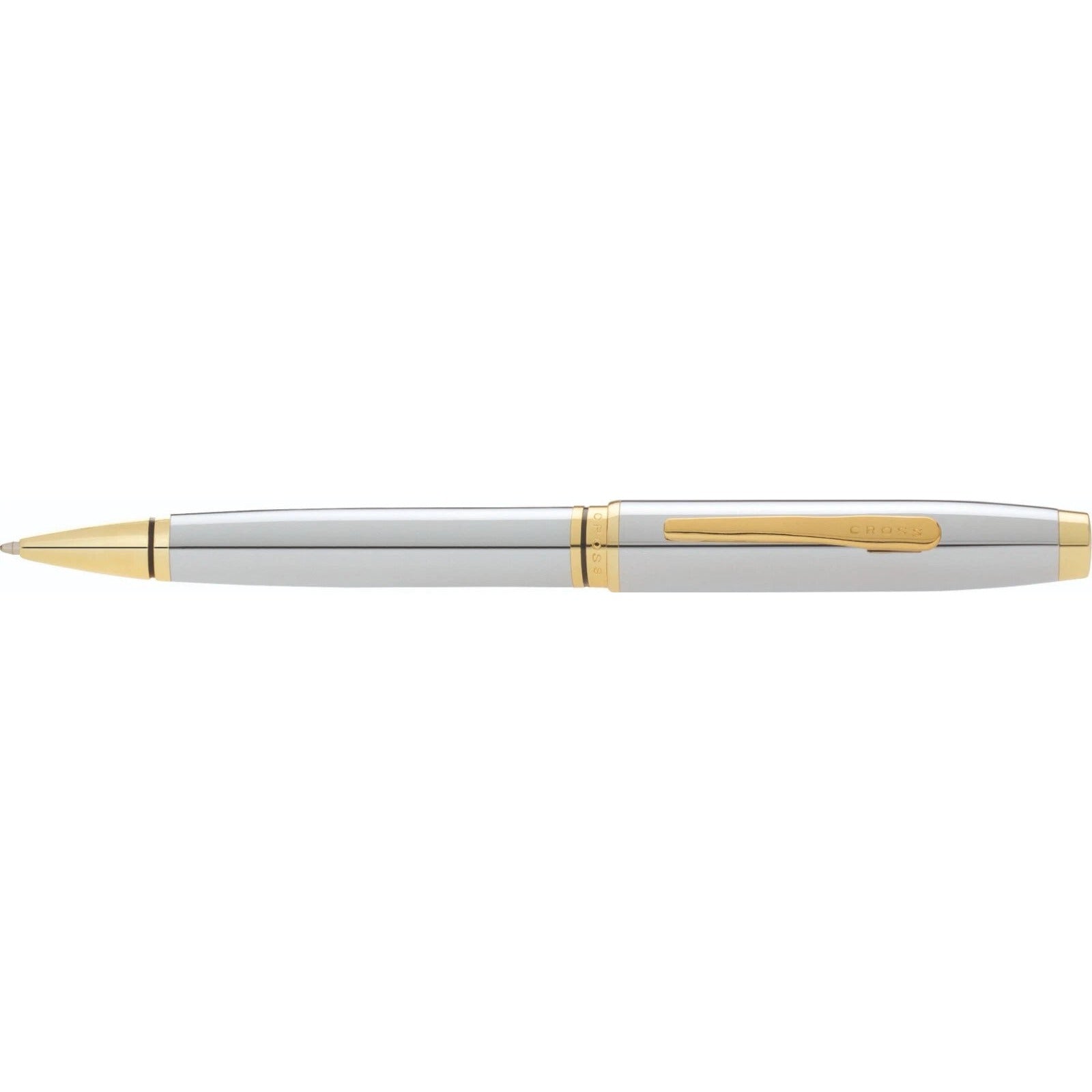 Cross Coventry Ballpoint Pen | Lustrous Chrome & Gold Trim | Classic Two-Tone Luxury Writing Instrument | Gift Pen — view 4…