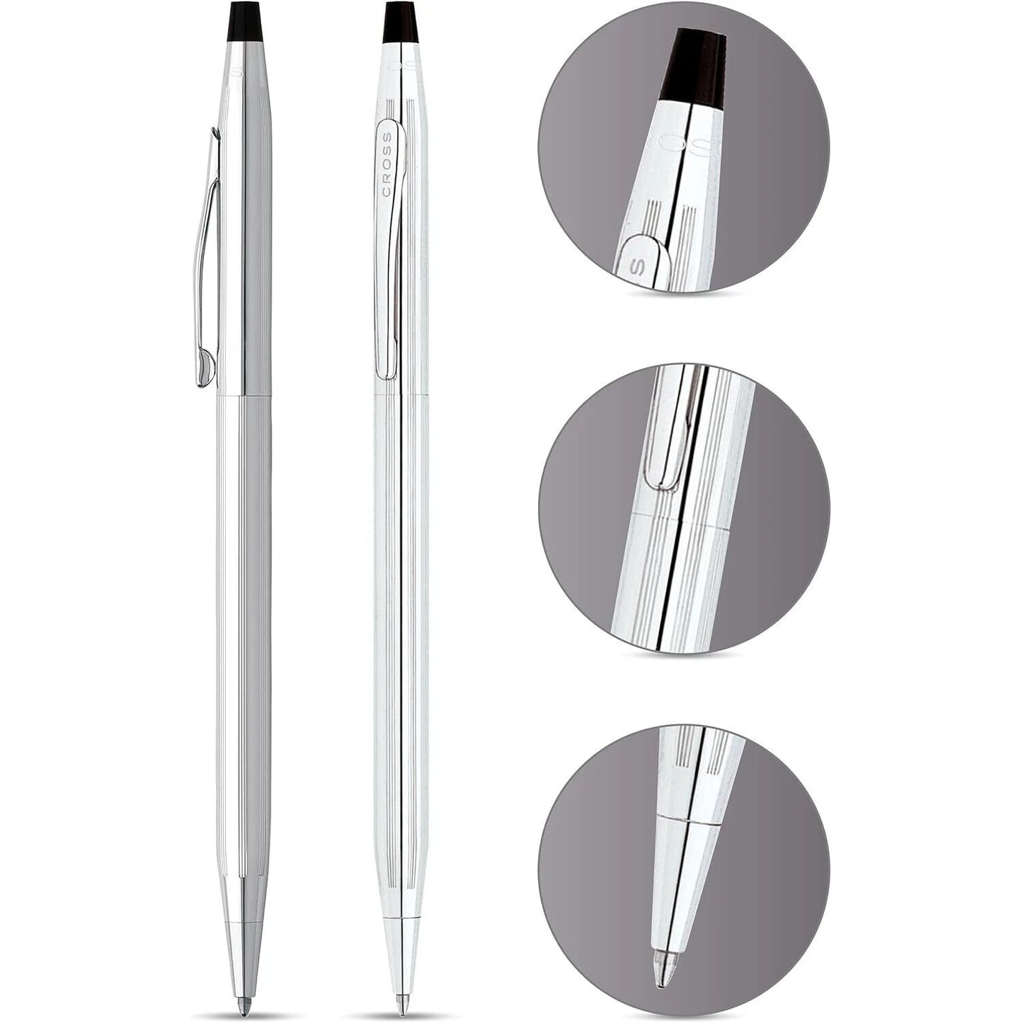 Cross Classic Century Ballpoint Pen | Lustrous Chrome | Iconic Luxury Writing Instrument | Timeless Gift Pen — view 4 |…
