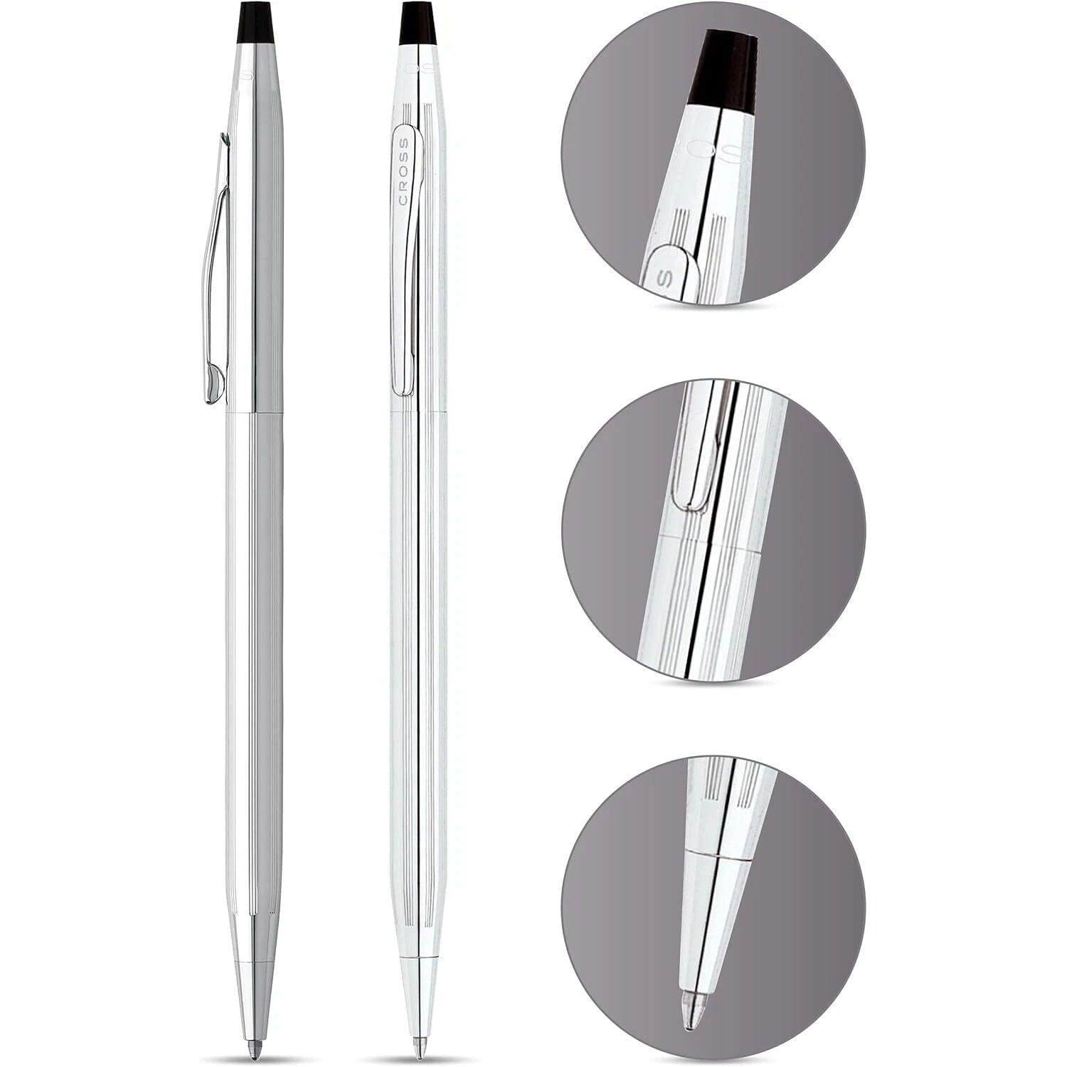 Cross Classic Century Ballpoint Pen | Lustrous Chrome | Iconic Luxury Writing Instrument | Timeless Gift Pen — view 4 |…
