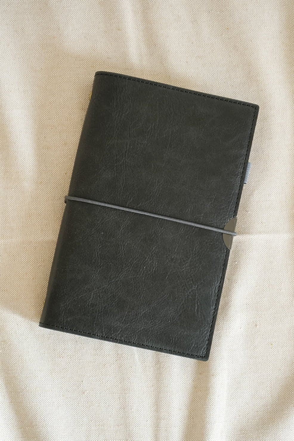 A6 Detachable Soft Cover Binder Notebook - Black image