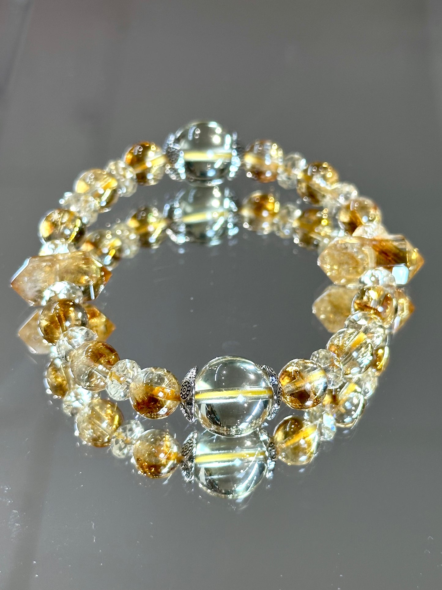 Golden Pyramid Citrine Bracelet – Focus Your Energy, Amplify Your Intentions