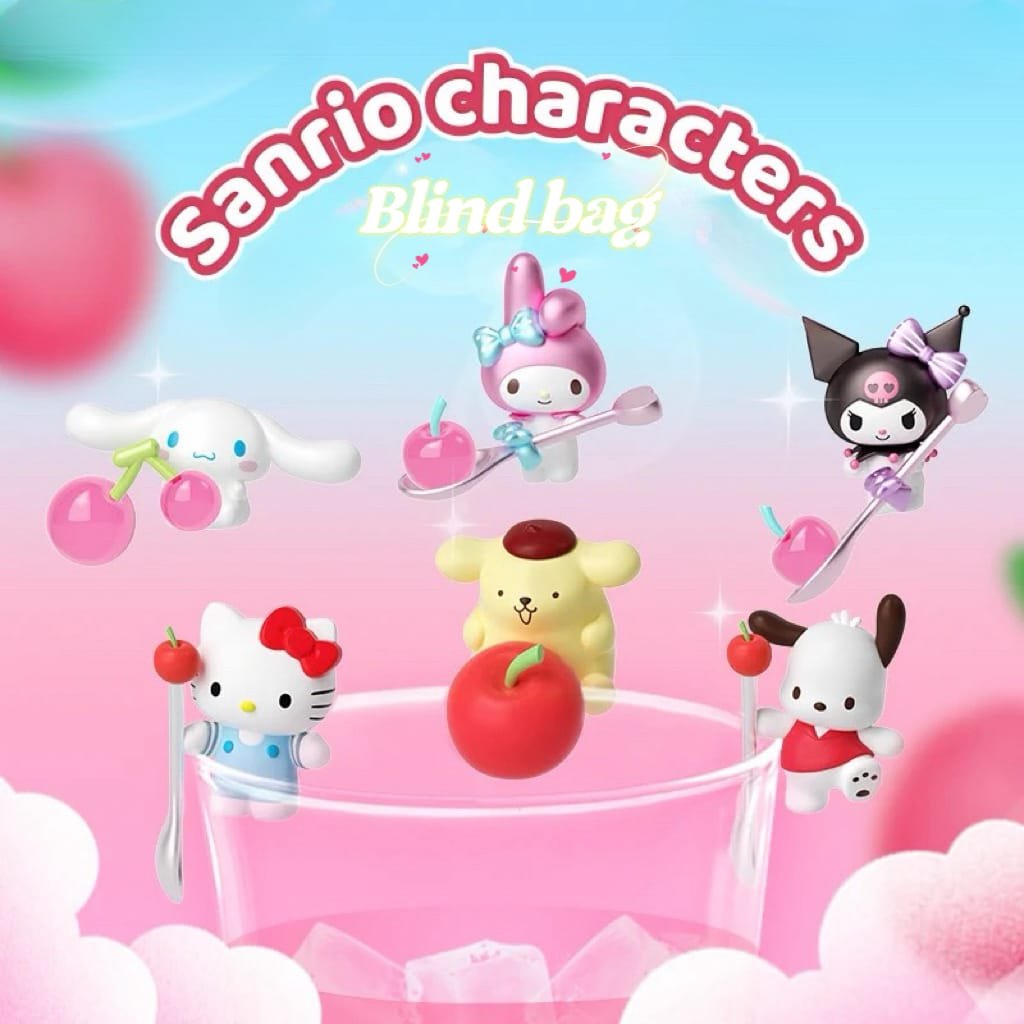 Sanrio Family Cherry Apple Cup Hanging Blind Bags image 0