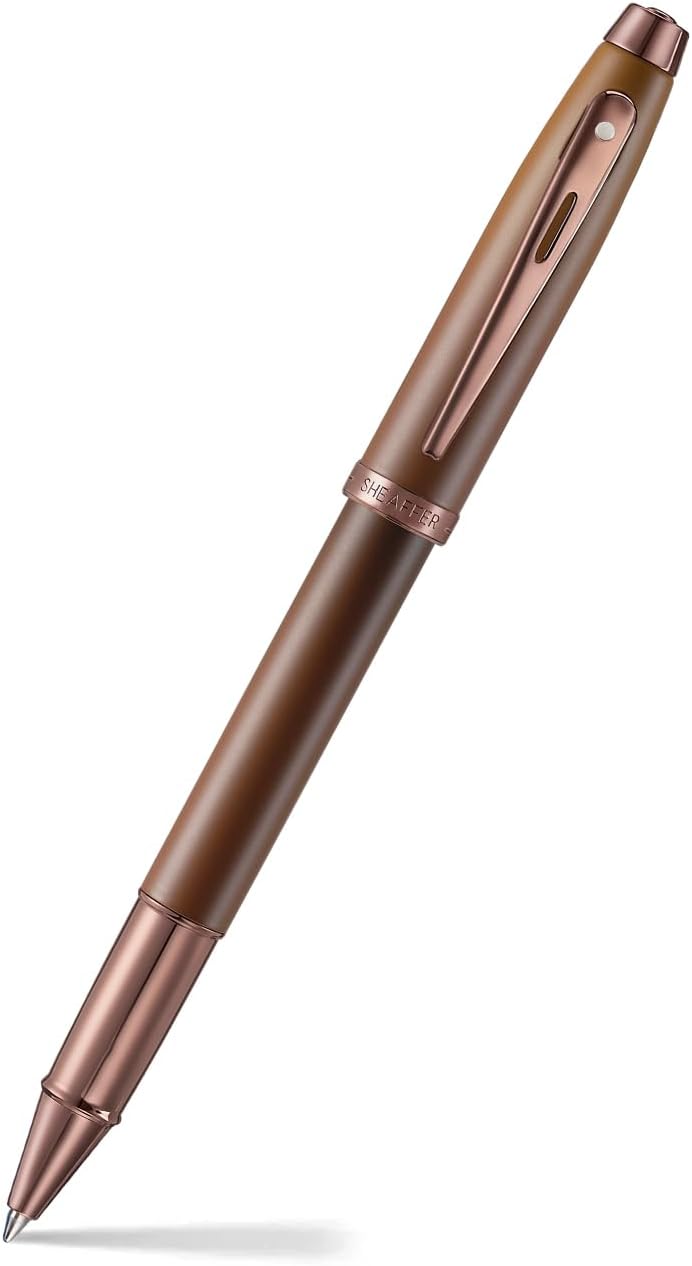 Sheaffer® 100 9374 Coffee Edition Matte Brown Rollerball Pen with Regal Brown PVD Trims