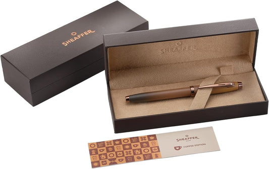 Sheaffer® 100 9374 Coffee Edition Matte Brown Rollerball Pen with Regal Brown PVD Trims