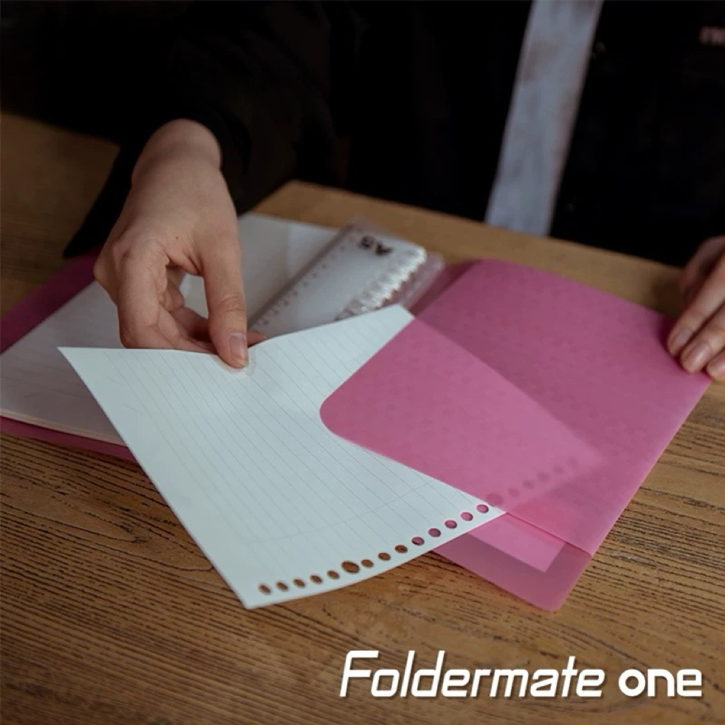 FoldermateOne B5 Loose-Leaf Notebook with Bookmark Ruler