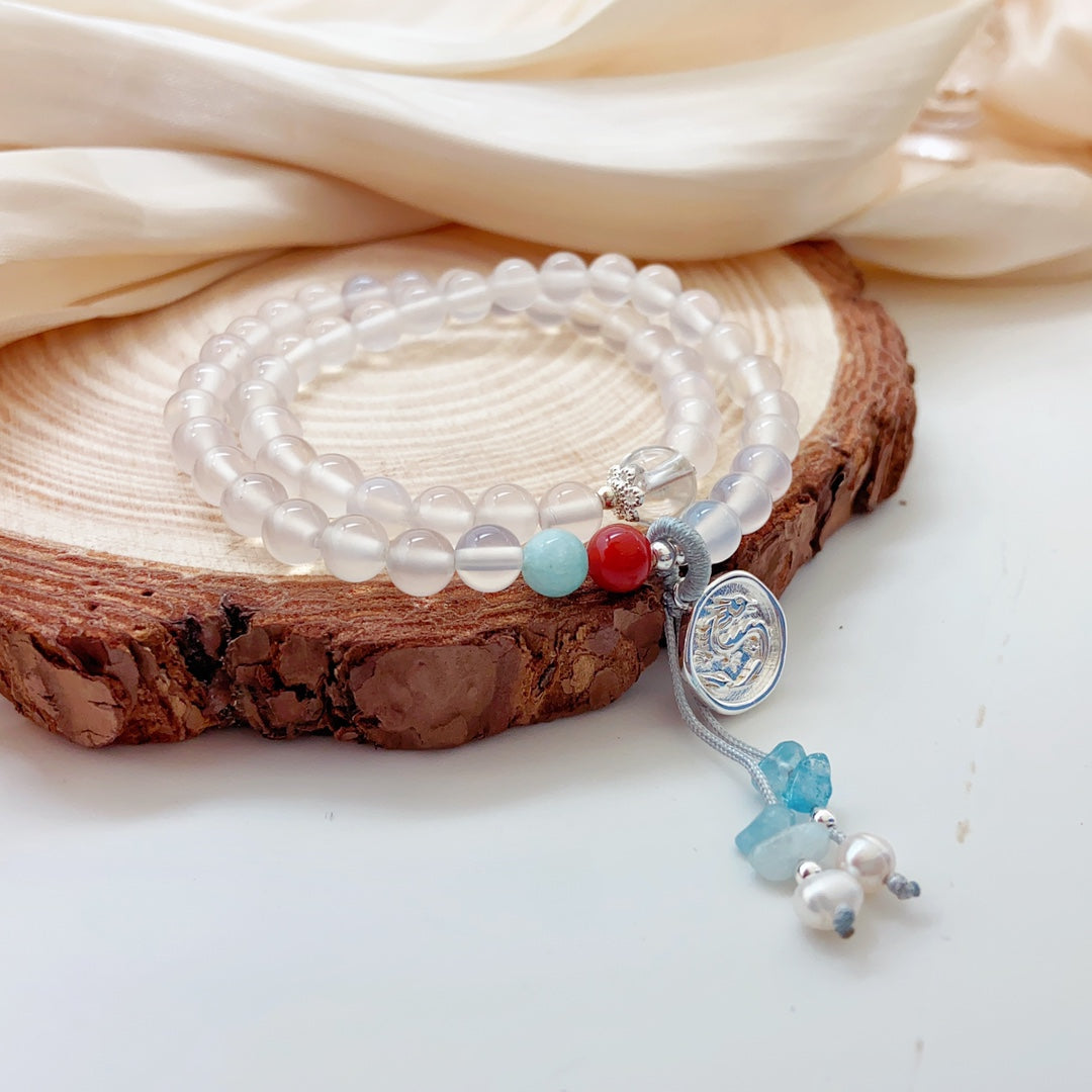 Lumiara Jewellery: White Agate Bracelet