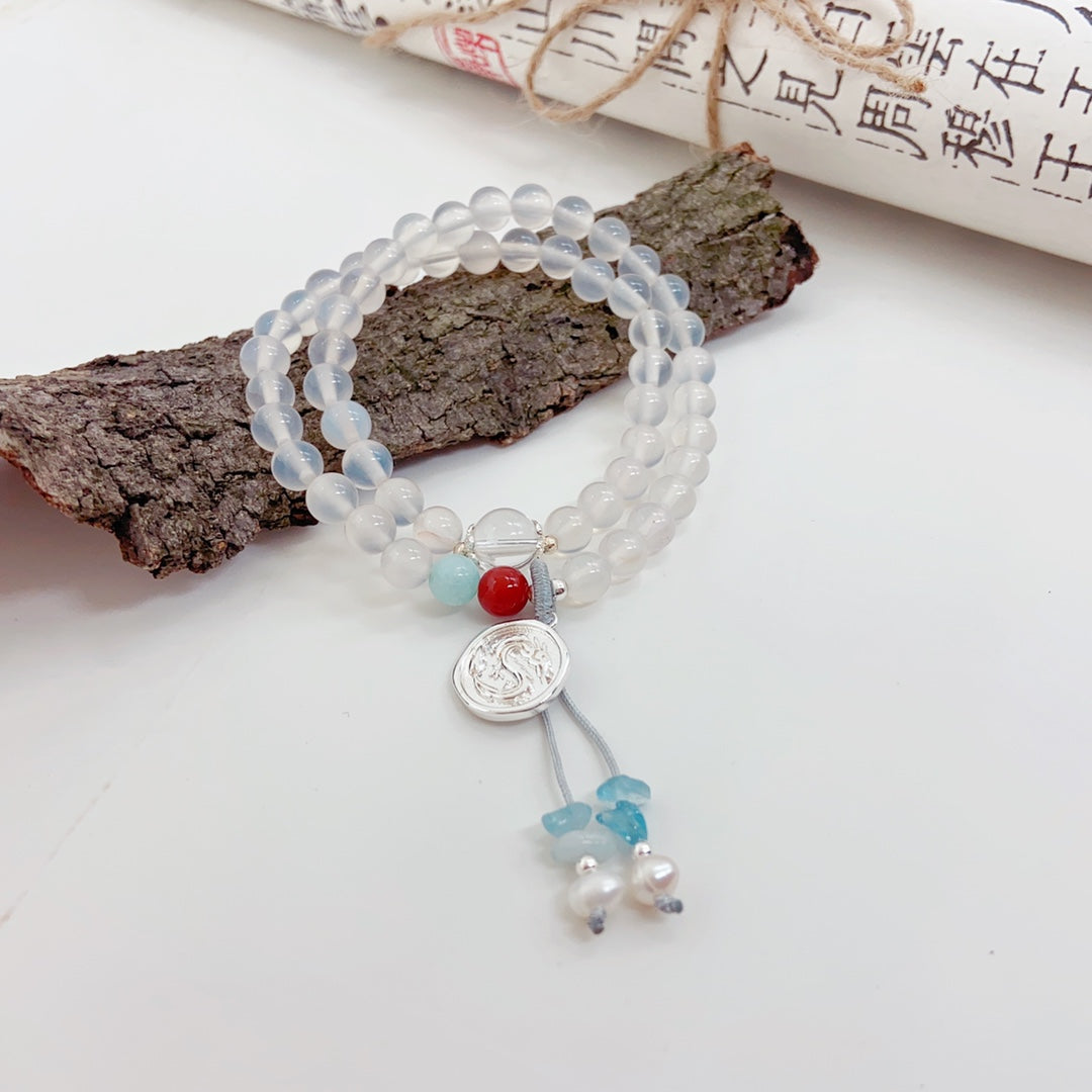 Lumiara Jewellery: White Agate Bracelet