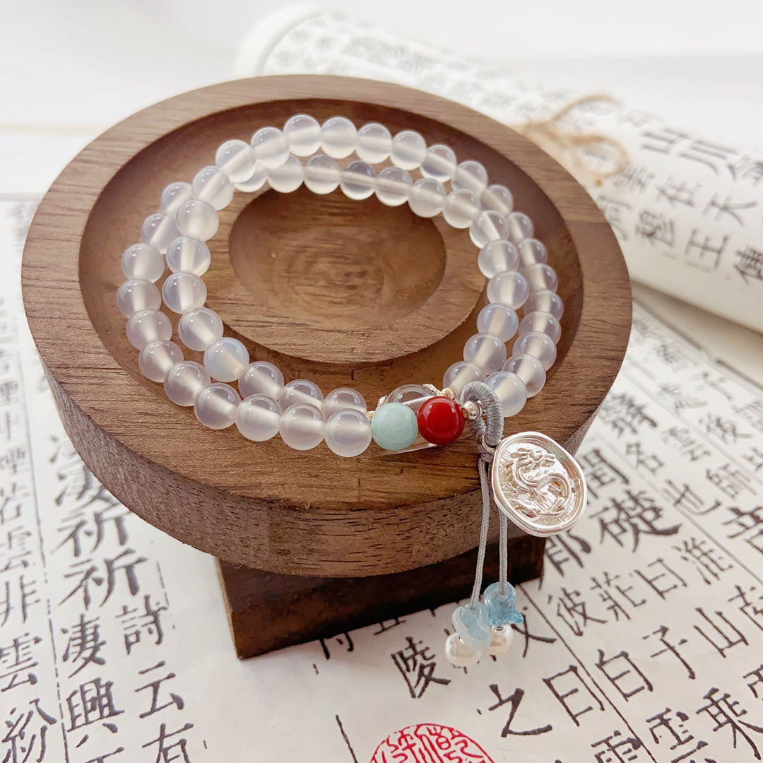 Lumiara Jewellery: White Agate Bracelet