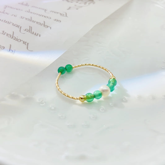 Lumiara Jewellery: Emerald Summer Pearl Ring