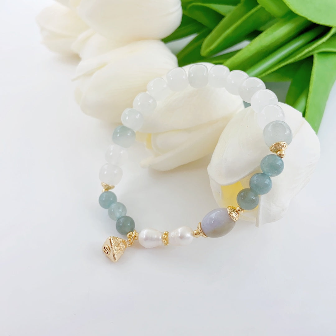 Lumiara Jewellery: Distant Mountain Mist Pearl Bracelet