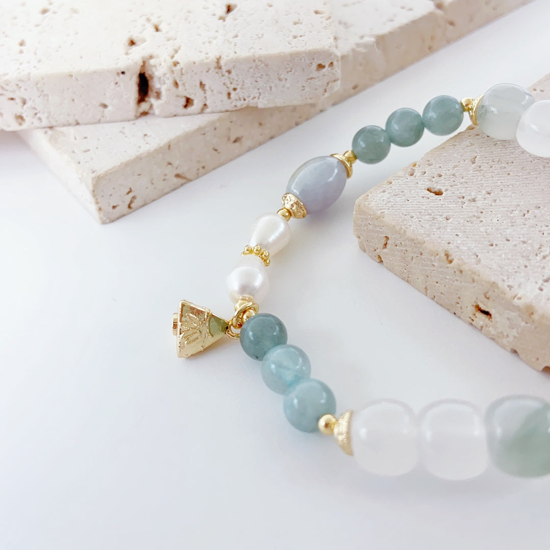 Lumiara Jewellery: Distant Mountain Mist Pearl Bracelet