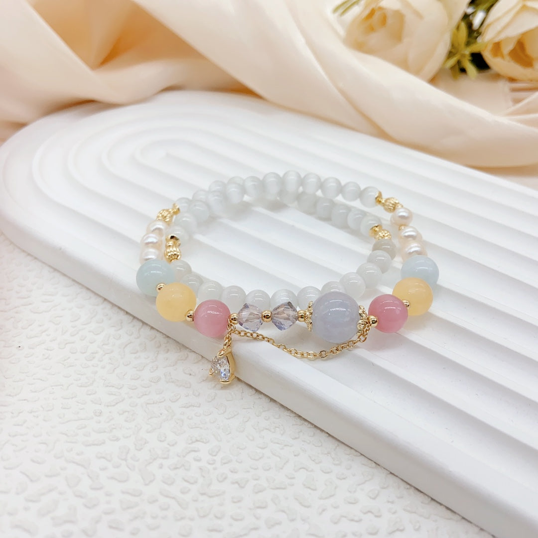 Lumiara Jewellery: Misty Bloom Pearl Bracelet