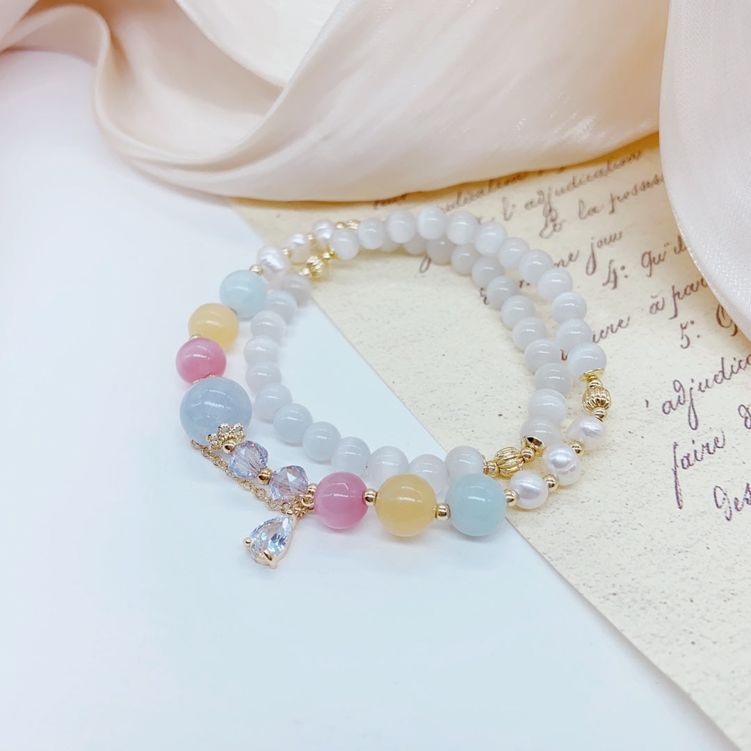 Lumiara Jewellery: Misty Bloom Pearl Bracelet