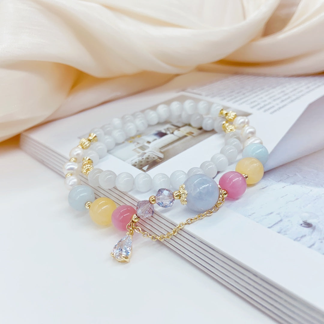 Lumiara Jewellery: Misty Bloom Pearl Bracelet