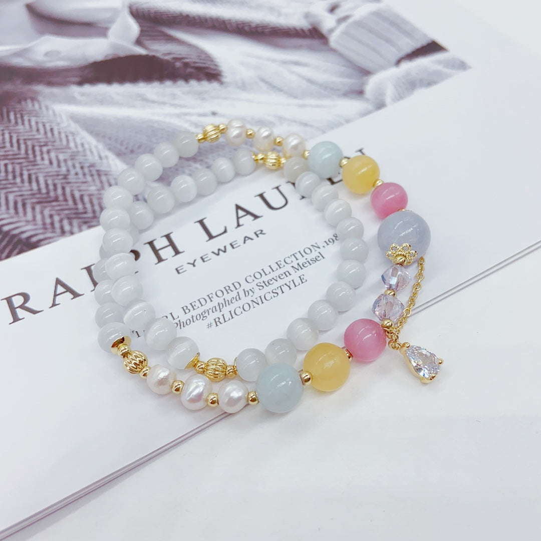 Lumiara Jewellery: Misty Bloom Pearl Bracelet