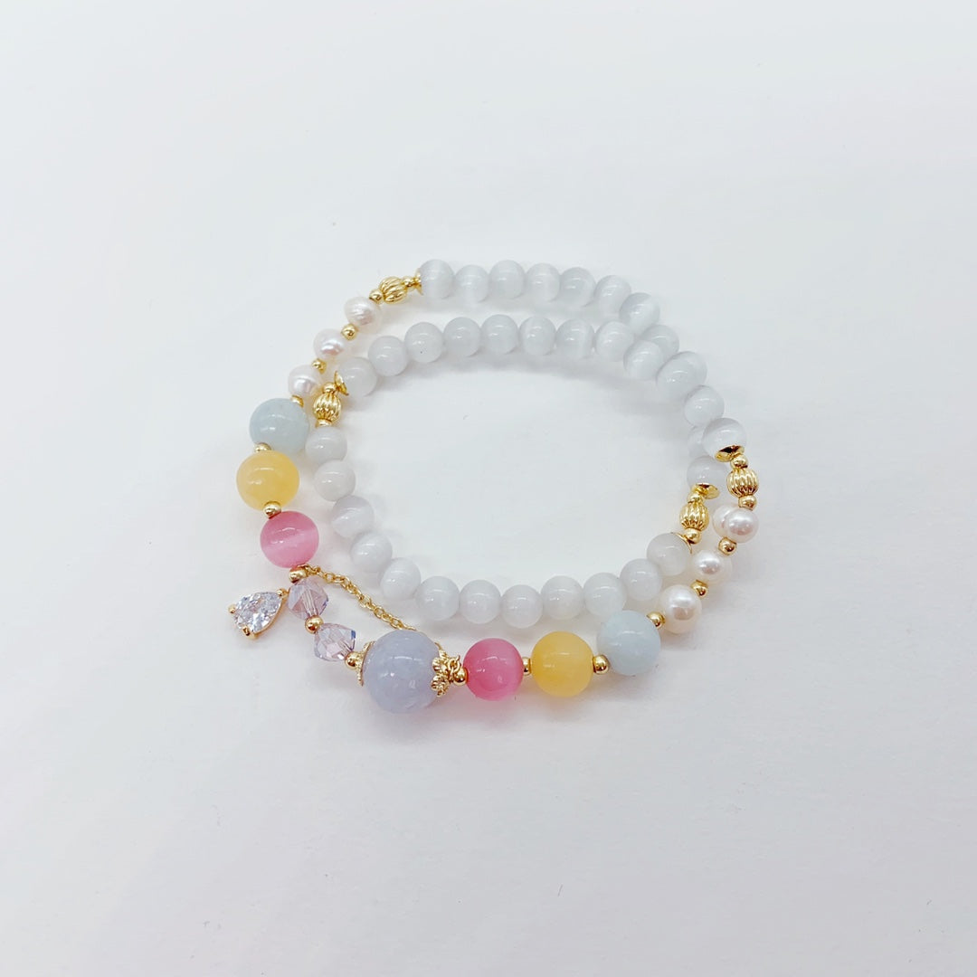 Lumiara Jewellery: Misty Bloom Pearl Bracelet