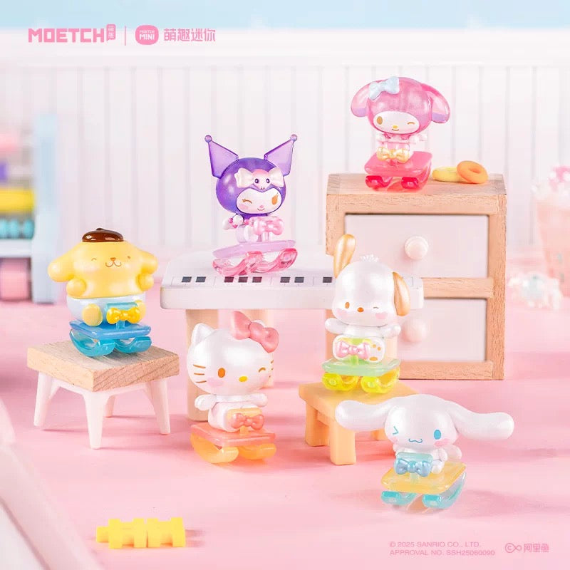 MOETCH Sanrio shimmering edition wobble figures Kuromi Pompompurin Hello Kitty