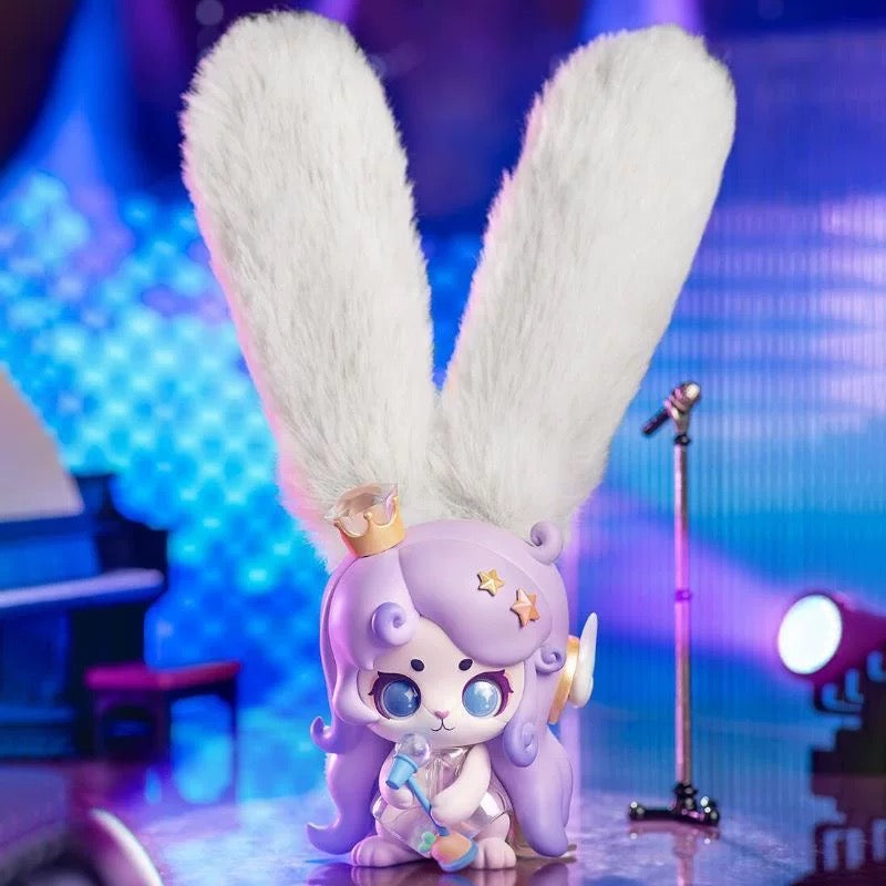 Cup Rabbits Inner Desires The Emperor purple singer figure fluffy white ears crown