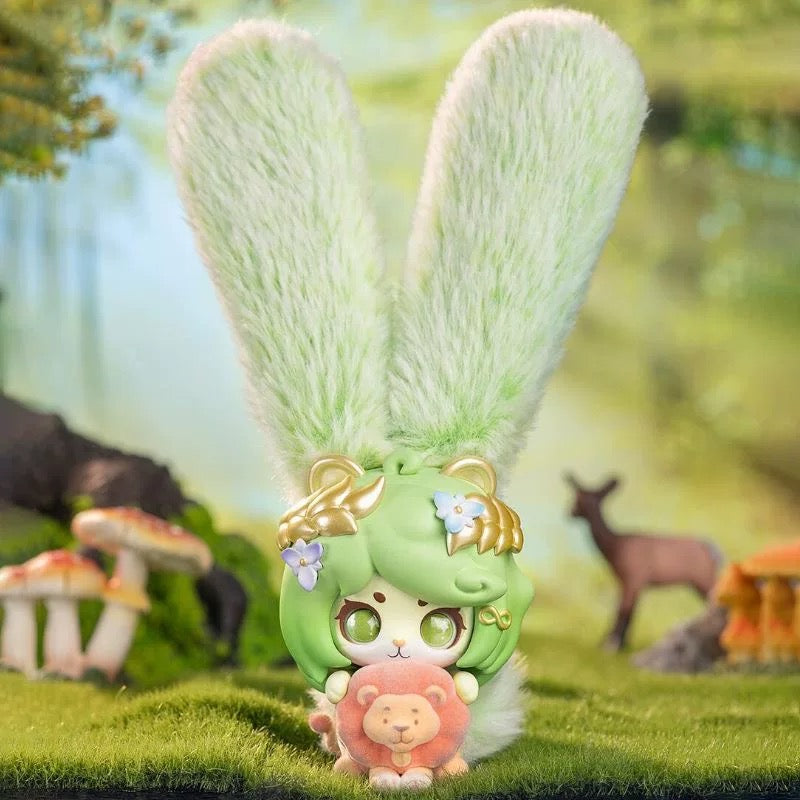 Cup Rabbits Inner Desires The World green forest fairy fluffy ear figure with lion