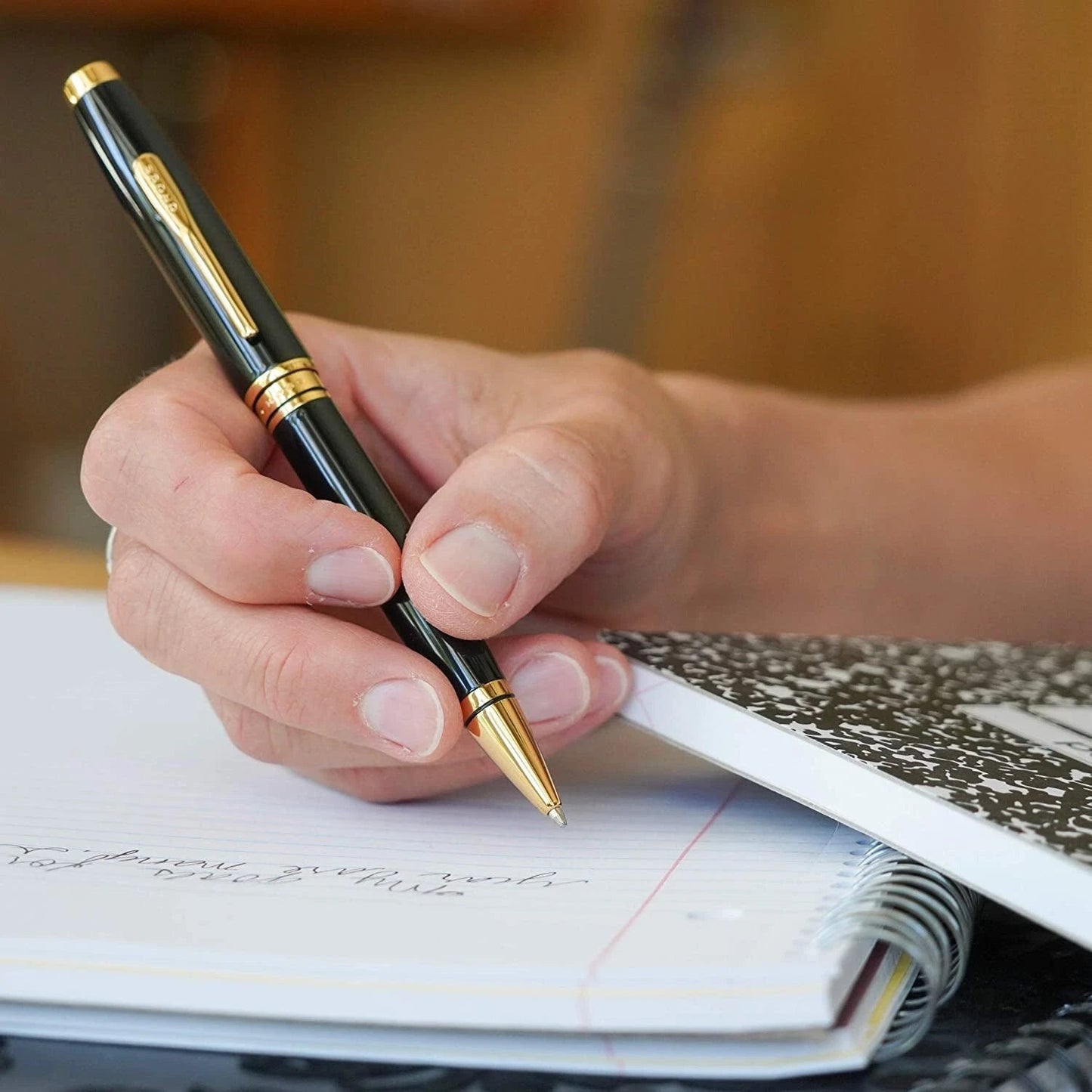 Cross Coventry Ballpoint Pen | Black Lacquer & Gold Trim |… — view 2 | luxury pen | XYD PLUS