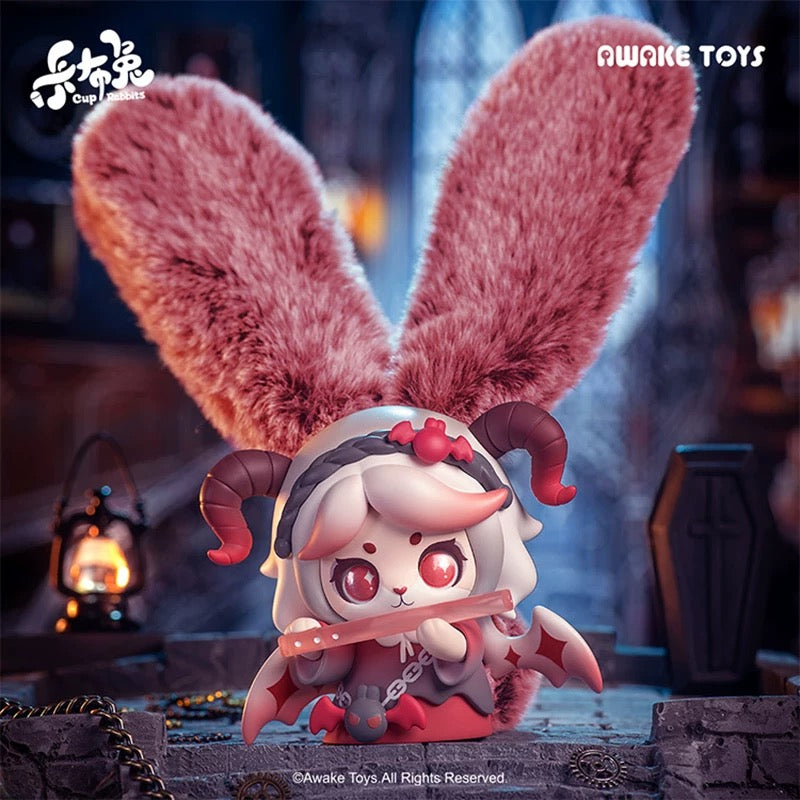 Awake Toys Cup Rabbits Inner Desires The Devil gothic rabbit figure horns fluffy ears
