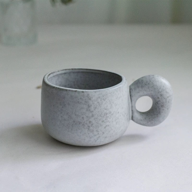 Minimalist Handmade Ceramic Mug Coffee Cup 200ml — view 3 | ceramic | XYD PLUS