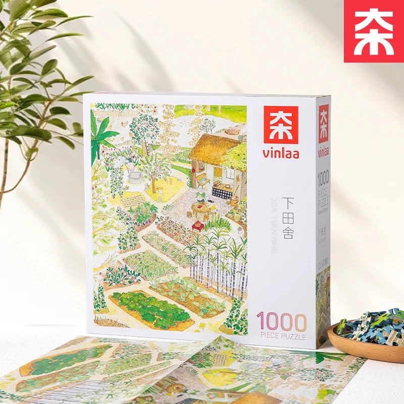 Pastoral Countryside Illustration Jigsaw Puzzle – 1000… — product photo | jigsaw puzzle | XYD PLUS Gift Studio