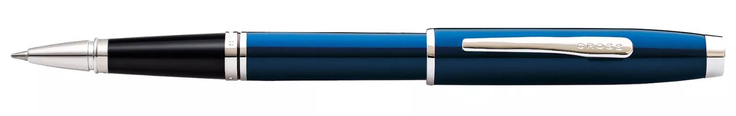 Cross Coventry Rollerball Pen | Blue Lacquer | Smooth Liquid Ink | Luxury Writing Instrument | Elegant Gift Pen