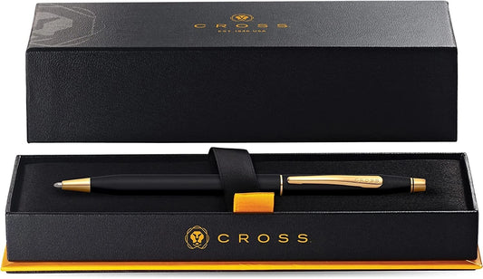 Cross Classic Century Classic Black Ballpoint Pen | Sleek All-Black Luxury Writing Instrument | Executive & Gift Pen