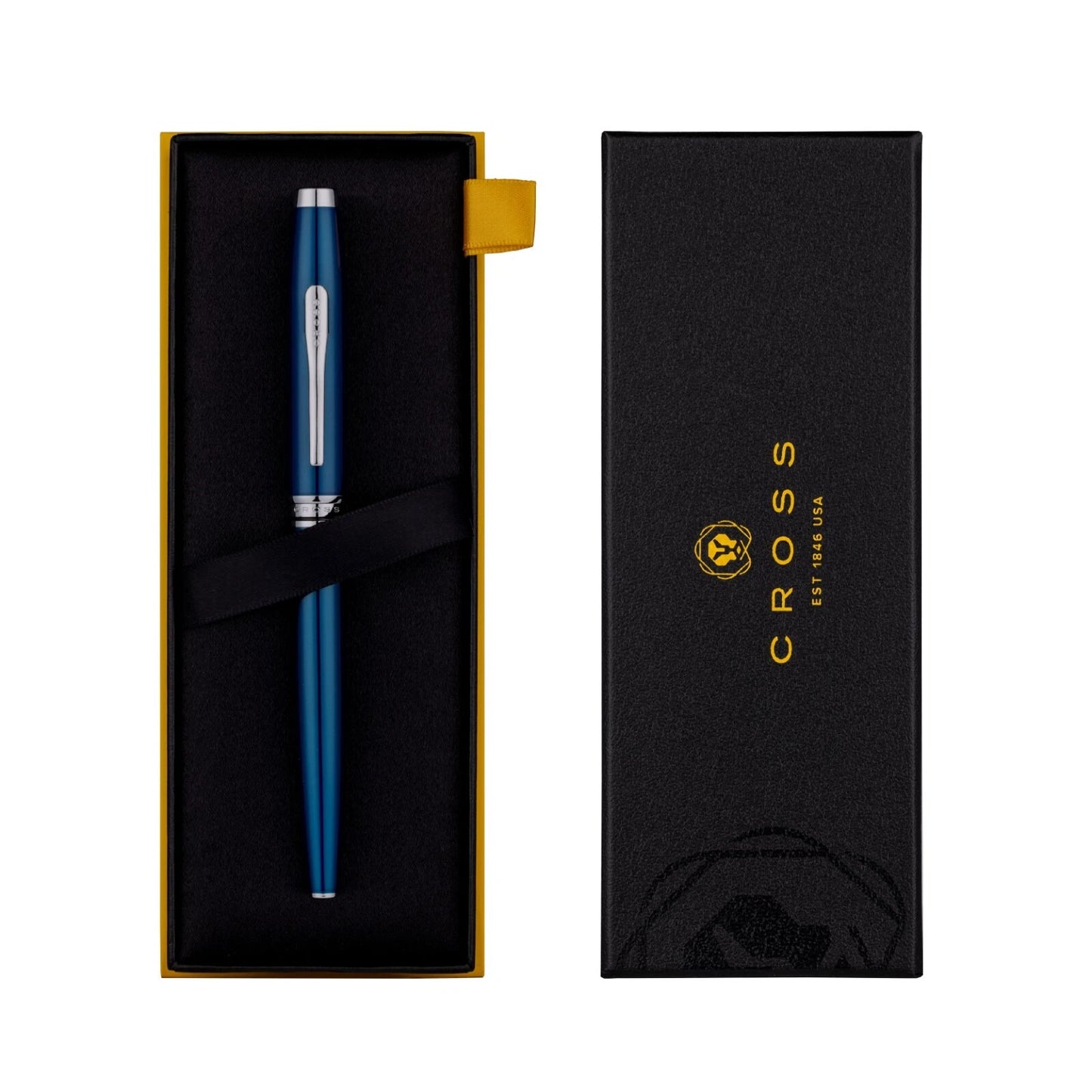 Cross Coventry Rollerball Pen | Blue Lacquer | Smooth Liquid Ink | Luxury Writing Instrument | Elegant Gift Pen